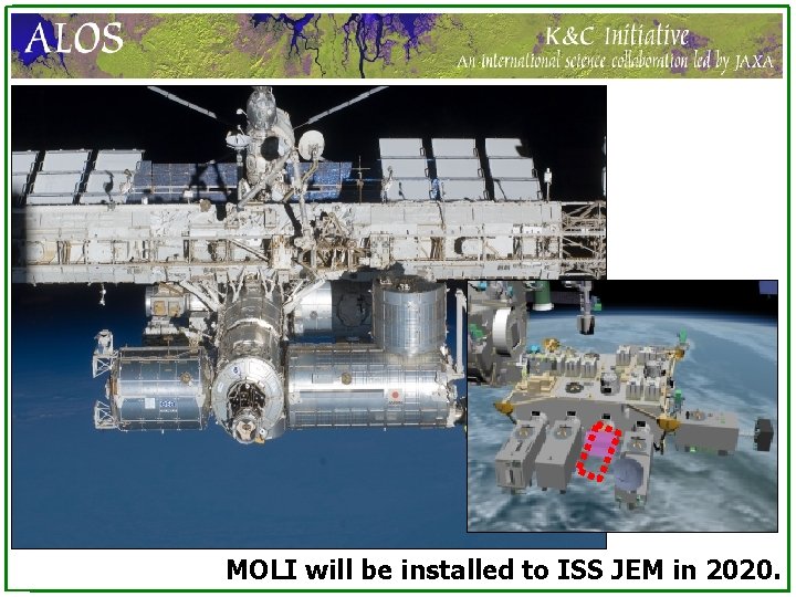 MOLI will be installed to ISS JEM in 2020. 