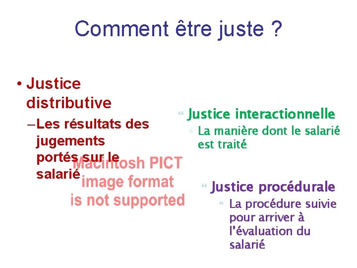 Comment être juste ? • Justice distributive – Les résultats des jugements portés sur