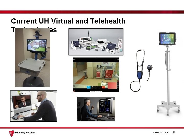 Current UH Virtual and Telehealth Technologies 21 Current UH Virtual and Telehealth Technologies 21
