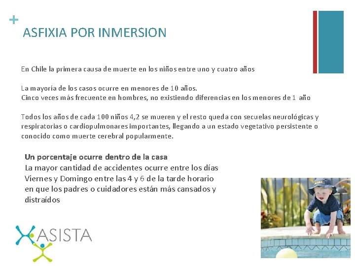 + ASFIXIA POR INMERSION En Chile la primera causa de muerte en los niños