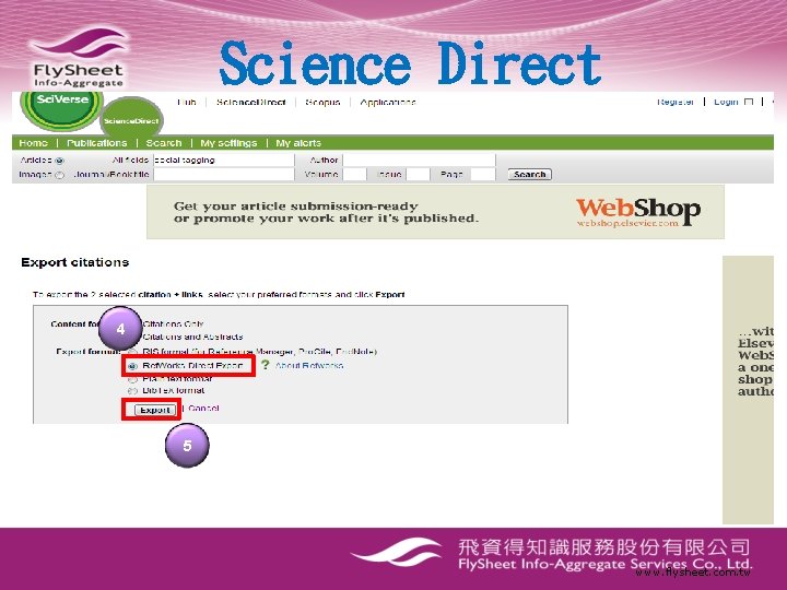 Science Direct 4 5 www. flysheet. com. tw 