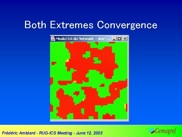 Both Extremes Convergence Frédéric Amblard - RUG-ICS Meeting - June 12, 2003 