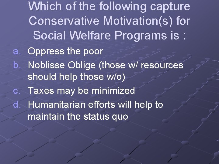Classification of Social Welfare Services Social Welfare System