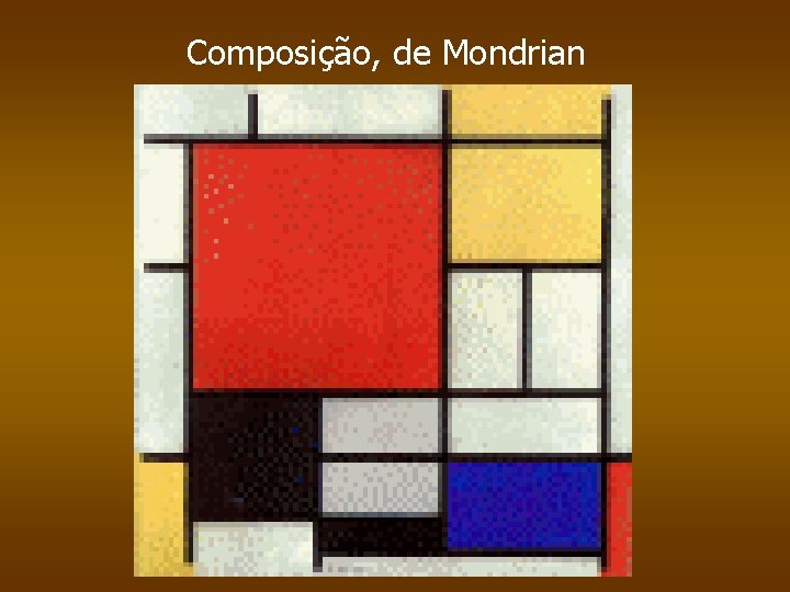 Composição, de Mondrian 