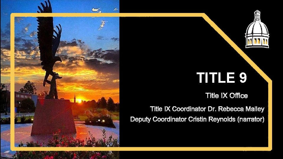 TITLE 9 Title IX Office Title IX Coordinator Dr. Rebecca Malley Deputy Coordinator Cristin