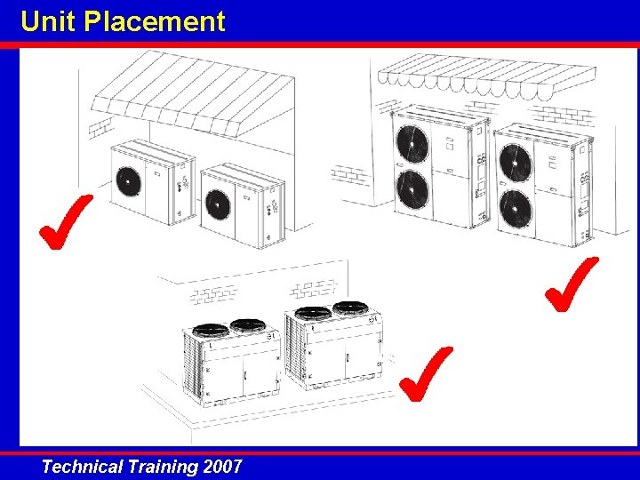 Unit Placement Technical Training 2007 