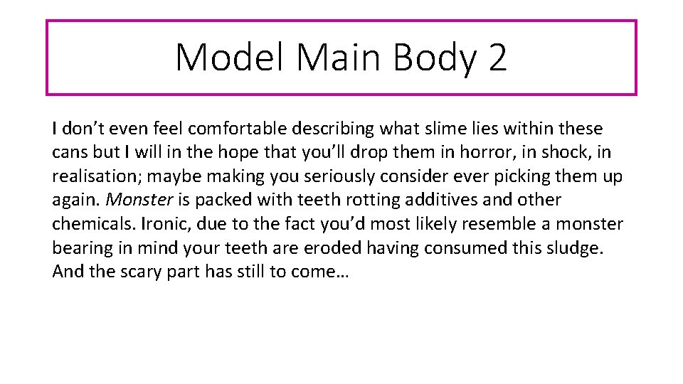 Model Main Body 2 I don’t even feel comfortable describing what slime lies within