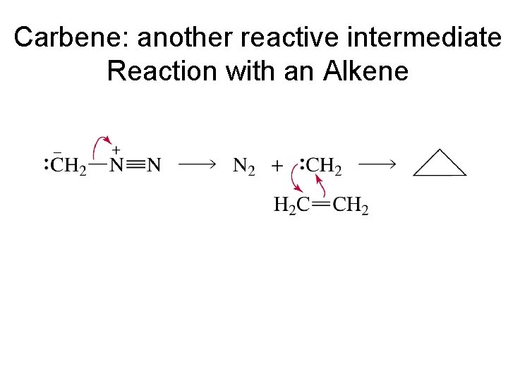 Carbene: another reactive intermediate Reaction with an Alkene 