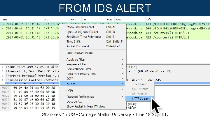 FROM IDS ALERT Shark. Fest'17 US • Carnegie Mellon University • June 19 -22,