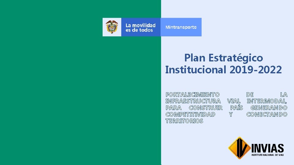 Haga clic para modificar el Plan Estratégico Institucional 2019 -2022 estilo de título del