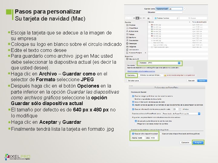 Pasos para personalizar Su tarjeta de navidad (Mac) Escoja la tarjeta que se adecue