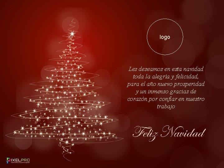 logo Les deseamos en esta navidad toda la alegría y felicidad, para el año