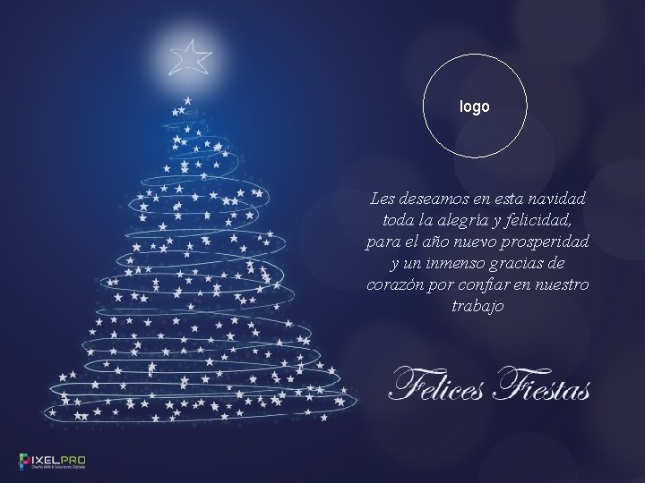 logo Les deseamos en esta navidad toda la alegría y felicidad, para el año