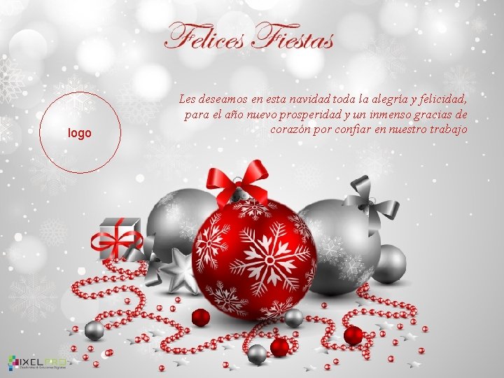 logo Les deseamos en esta navidad toda la alegría y felicidad, para el año