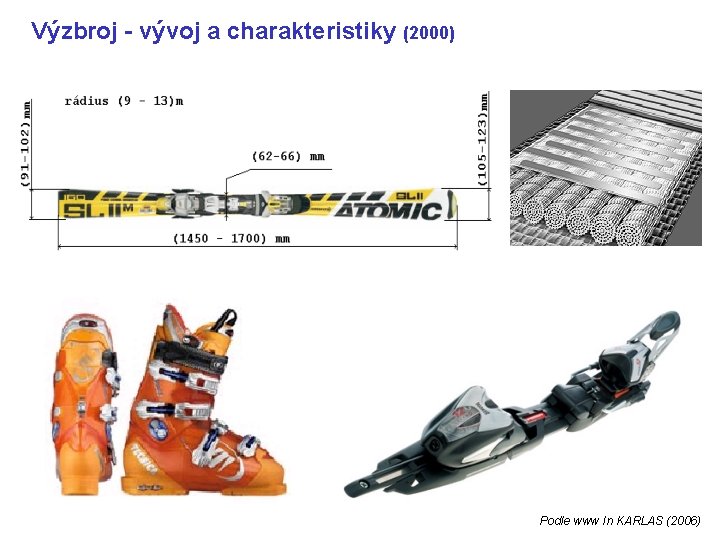 Výzbroj - vývoj a charakteristiky (2000) Podle www In KARLAS (2006) 