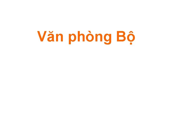 Văn phòng Bộ 