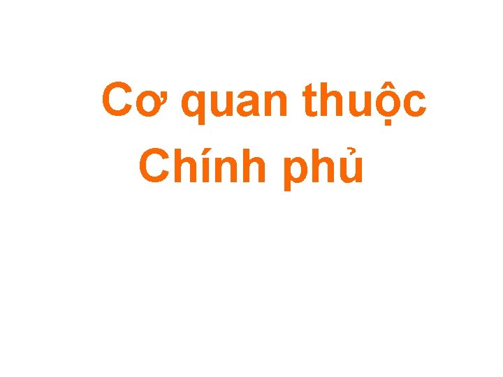  Cơ quan thuộc Chính phủ 