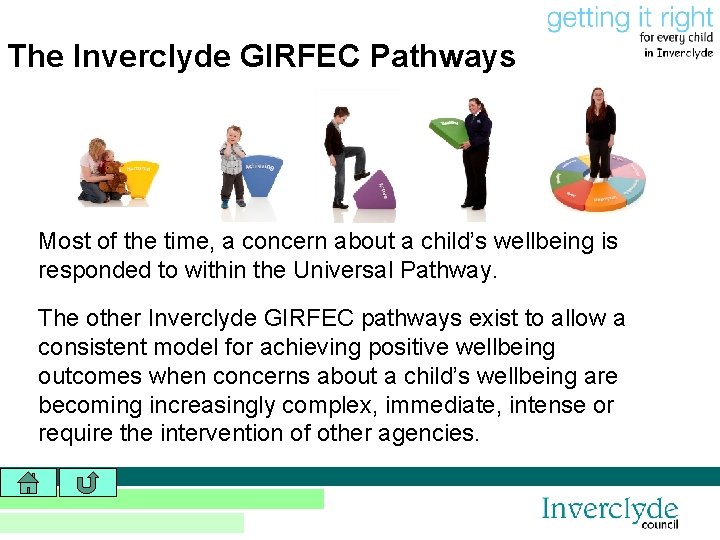 The Inverclyde GIRFEC Pathways Most of the time, a concern about a child’s wellbeing
