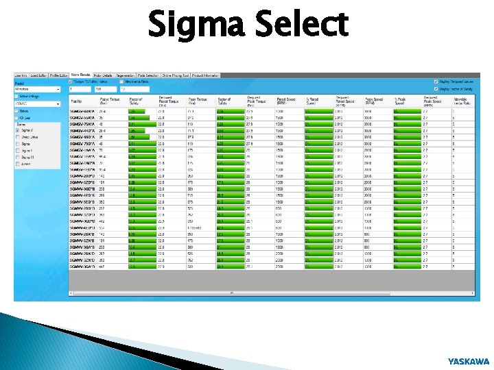 Sigma Select 