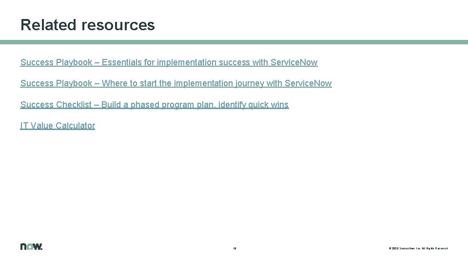 Related resources Success Playbook – Essentials for implementation success with Service. Now Success Playbook Related resources Success Playbook – Essentials for implementation success with Service. Now Success Playbook