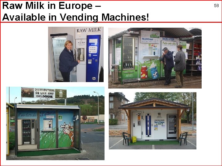 Raw Milk in Europe – Available in Vending Machines! 58 