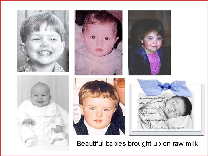 Beautiful babies brought up on raw milk! 