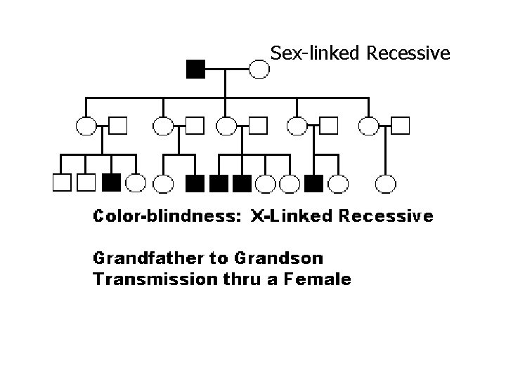 Sex-linked Recessive 