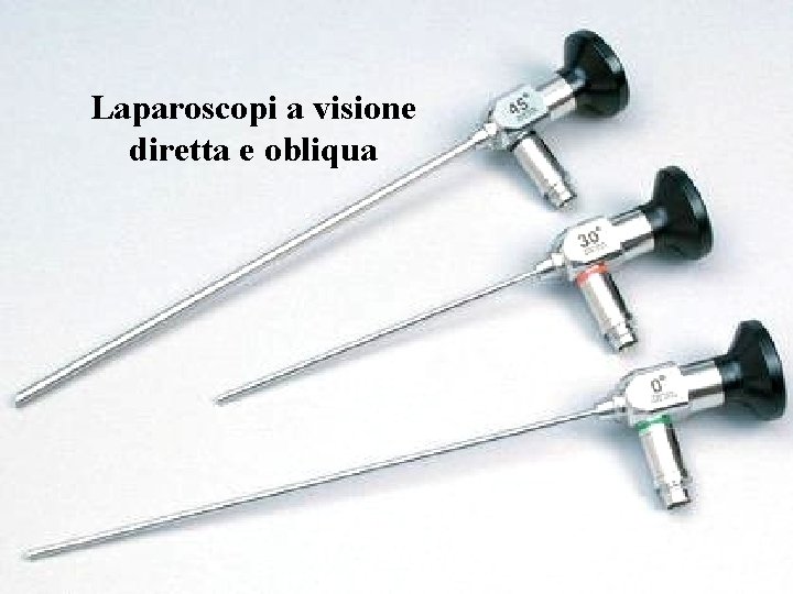 Laparoscopi a visione diretta e obliqua 