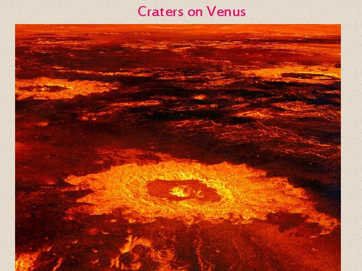 Craters on Venus 