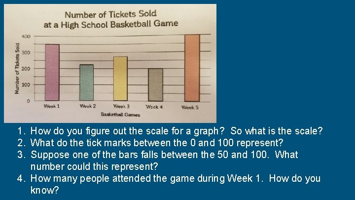 1. How do you figure out the scale for a graph? So what is