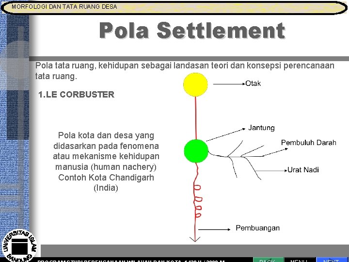 MORFOLOGI DAN TATA RUANG DESA MORFOLOGI DAN TATA RUANG Pengantar Proses Perencanaan Pola Settlement