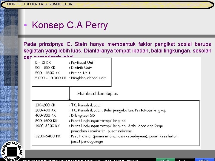 MORFOLOGI DAN TATA RUANG DESA MORFOLOGI DAN TATA RUANG Pengantar Proses Perencanaan • Konsep