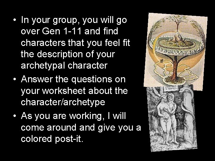 • In your group, you will go over Gen 1 -11 and find • In your group, you will go over Gen 1 -11 and find