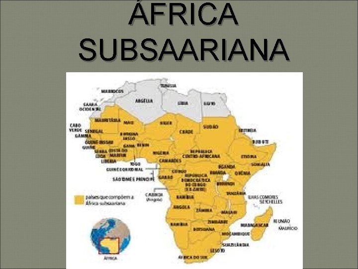 ÁFRICA SUBSAARIANA 