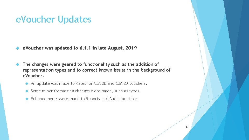 e. Voucher Updates e. Voucher was updated to 6. 1. 1 in late August, e. Voucher Updates e. Voucher was updated to 6. 1. 1 in late August,