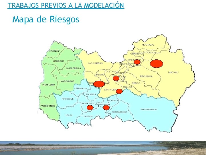 TRABAJOS PREVIOS A LA MODELACIÓN Mapa de Riesgos 