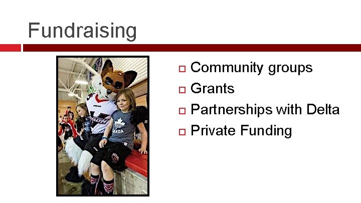 Fundraising Community groups Grants Partnerships with Delta Private Funding 