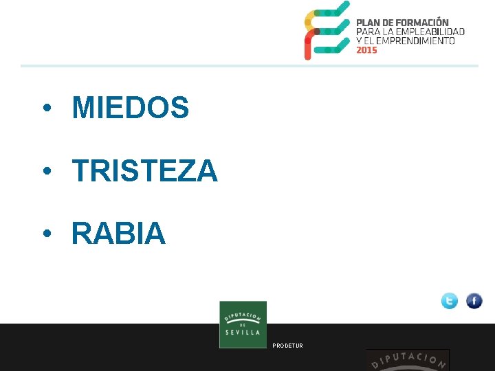  • MIEDOS • TRISTEZA • RABIA PRODETUR 