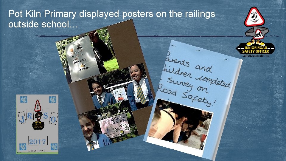 Pot Kiln Primary displayed posters on the railings outside school… 