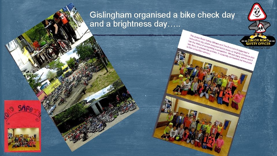 Gislingham organised a bike check day and a brightness day…. . 