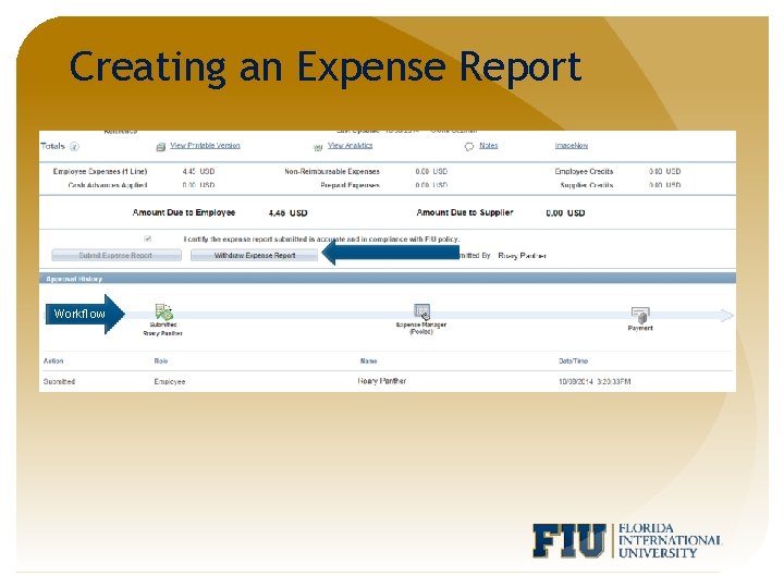 Creating an Expense Report Workflow 