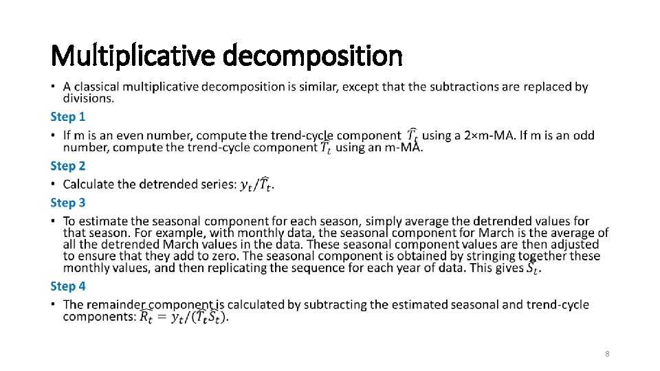 Multiplicative decomposition • 8 