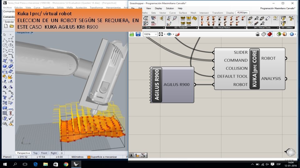 Kuka I prc/ virtual robot ELECCION DE UN ROBOT SEGÚN SE REQUIERA, EN ESTE