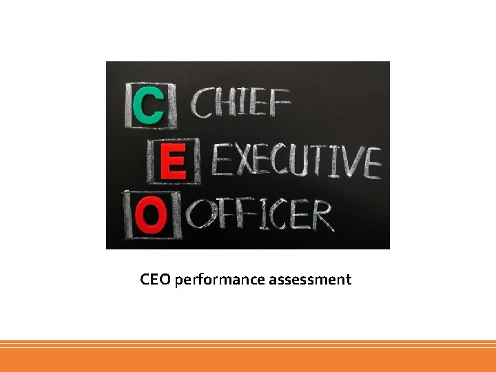 CEO performance assessment 