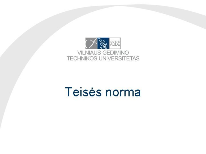 Teisės norma 