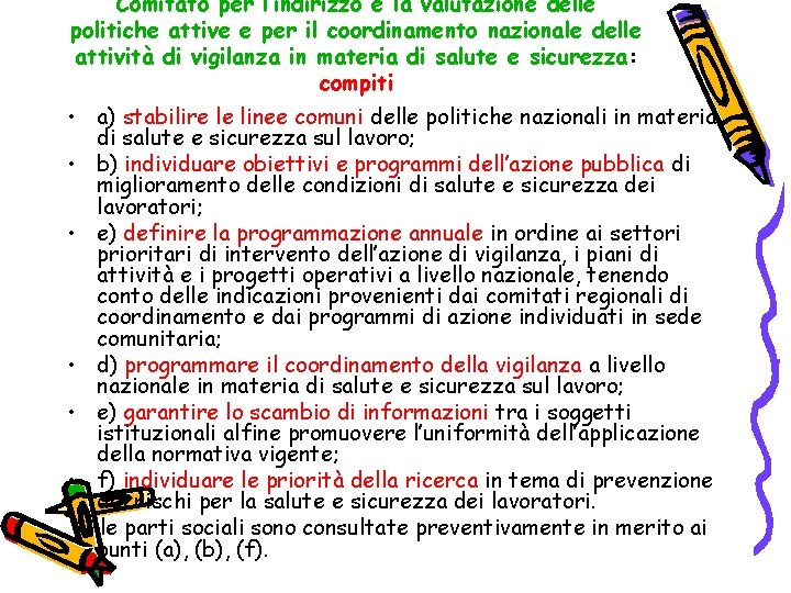 Comitato per l’indirizzo e la valutazione delle politiche attive e per il coordinamento nazionale