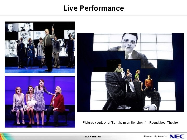 Live Performance Pictures courtesy of ‘Sondheim on Sondheim’ - Roundabout Theatre NEC Confidential 