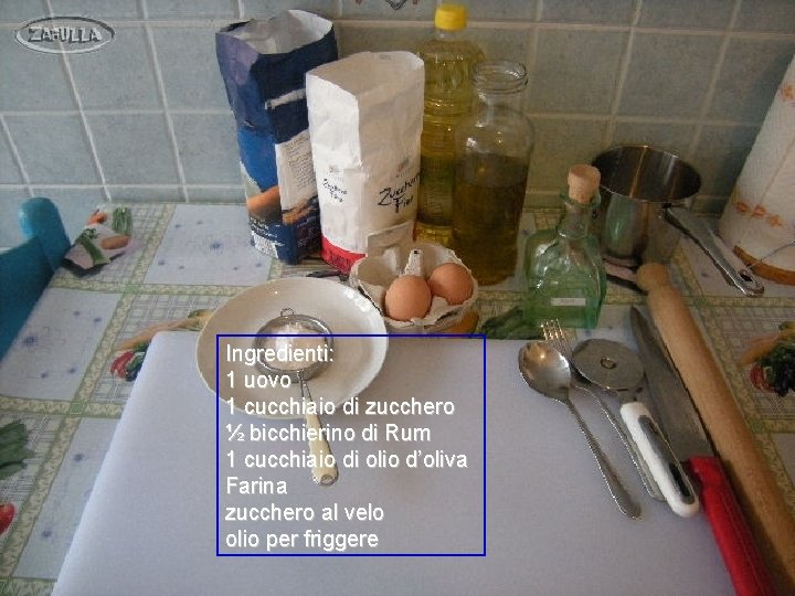 Ingredienti: 1 uovo 1 cucchiaio di zucchero ½ bicchierino di Rum 1 cucchiaio di