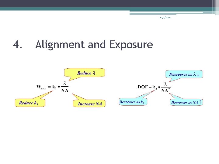 12/1/2020 4. Alignment and Exposure 12/1/2020 4. Alignment and Exposure