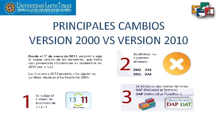 PRINCIPALES CAMBIOS VERSION 2000 VS VERSION 2010 